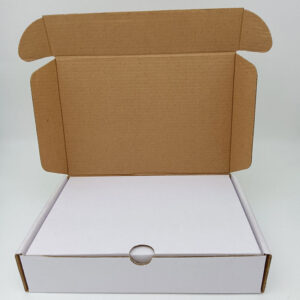 Custom eco friendly skin care products packing shipping box with corrugated insert