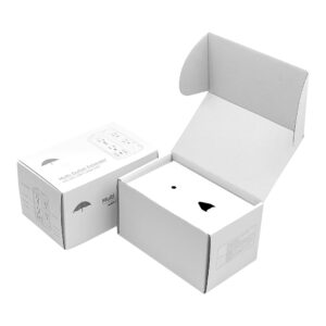 Custom eco friendly skin care products packing shipping box with corrugated insert